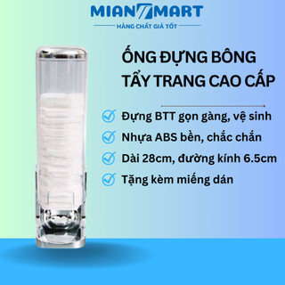 Ống đựng bông tẩy trang kháng khuẩn Tashuan treo tường để bàn tiện lợi vệ sinh - MIAN MART