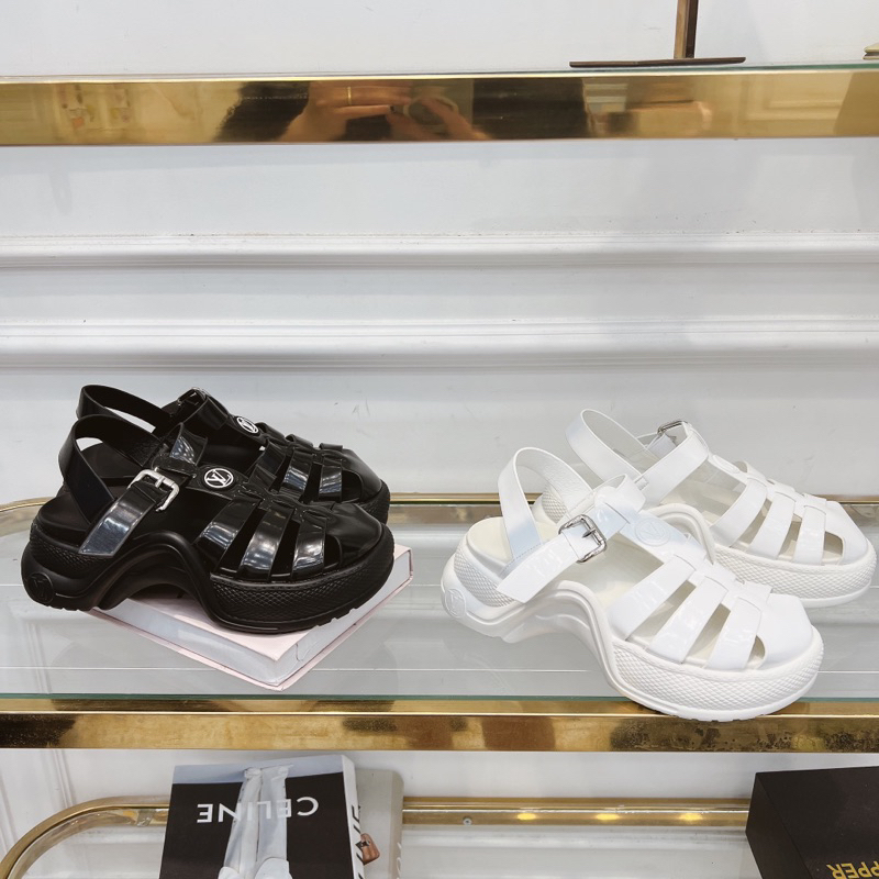 Sandal rọ LV hàng QC fullbox - Kèm video thật