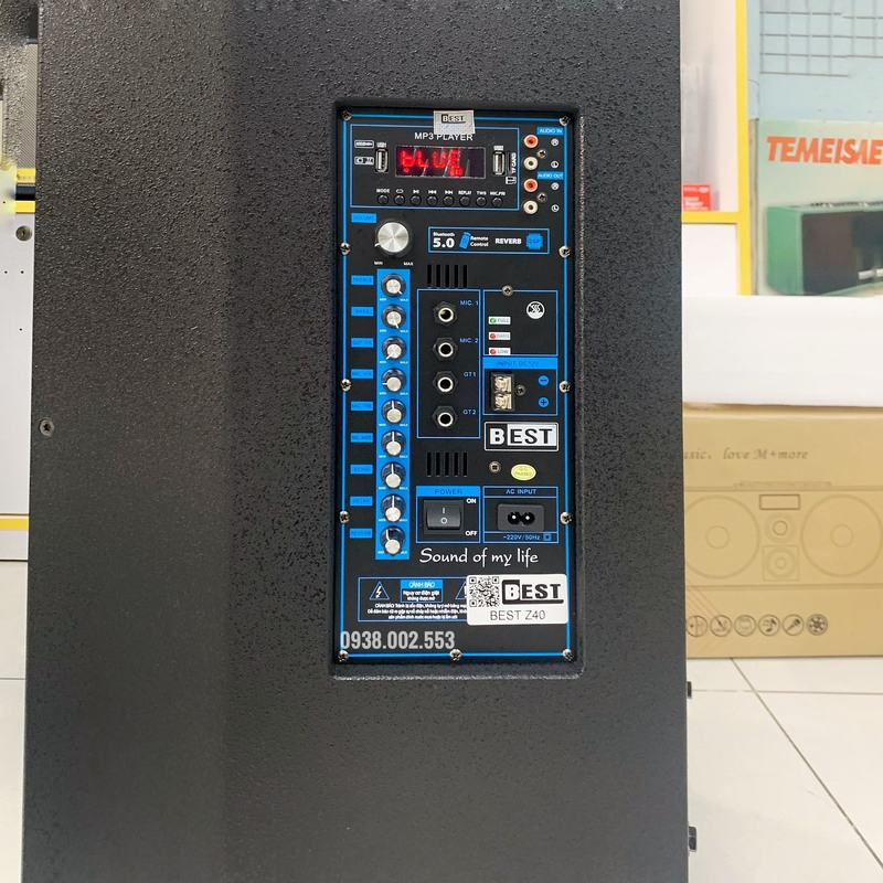 Loa Kéo Karaoke BEST    Chính hãng - Tặng 2 Micro Không Dây UHF