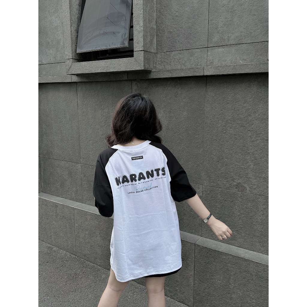 Áo Thun Karants Basic Raglan Tee Cotton 100% Nam Nữ Unisex Tay Lỡ Oversize Local Brand - KR36