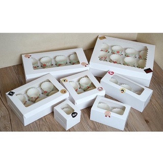 Hộp đựng bánh Cupcake loại 1-2-4-6-12 ô/ Hộp giấy đựng cupcake