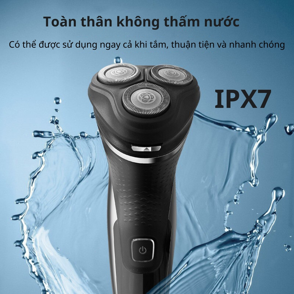 Máy cạo râu Philips điện 3 lưỡi S2305 dành cho cạo khô và ướt, tích hợp cạo mai, có sạc nhanh - BH 24 tháng - Madico