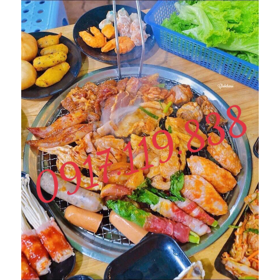 Bếp nướng than hoa âm bàn cho quán nướng bò, nướng hải sản, nướng dê-giao hàng hoả tốc Hồ Chí Minh