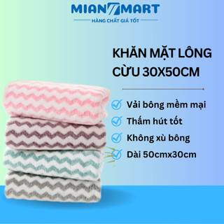 Khăn mặt Hàn Quốc cotton - Khăn lông cừu siêu thấm nước kich thước 30 x 50 cm – MIAN MART