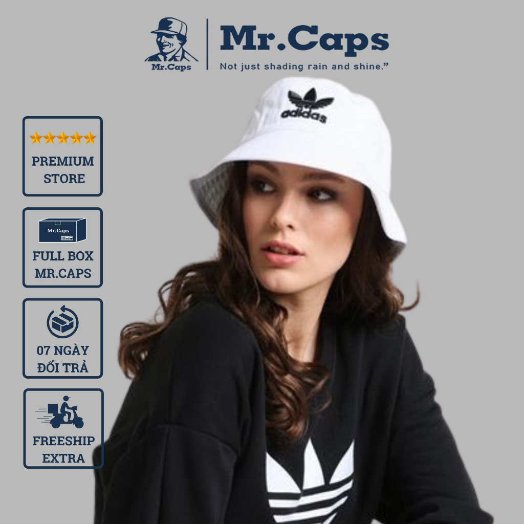 Nón bucket vành adidas vnxk - Mũ bo vành thời trang cao cấp phong cách thể thao form unisex FullBox Mrcap Store