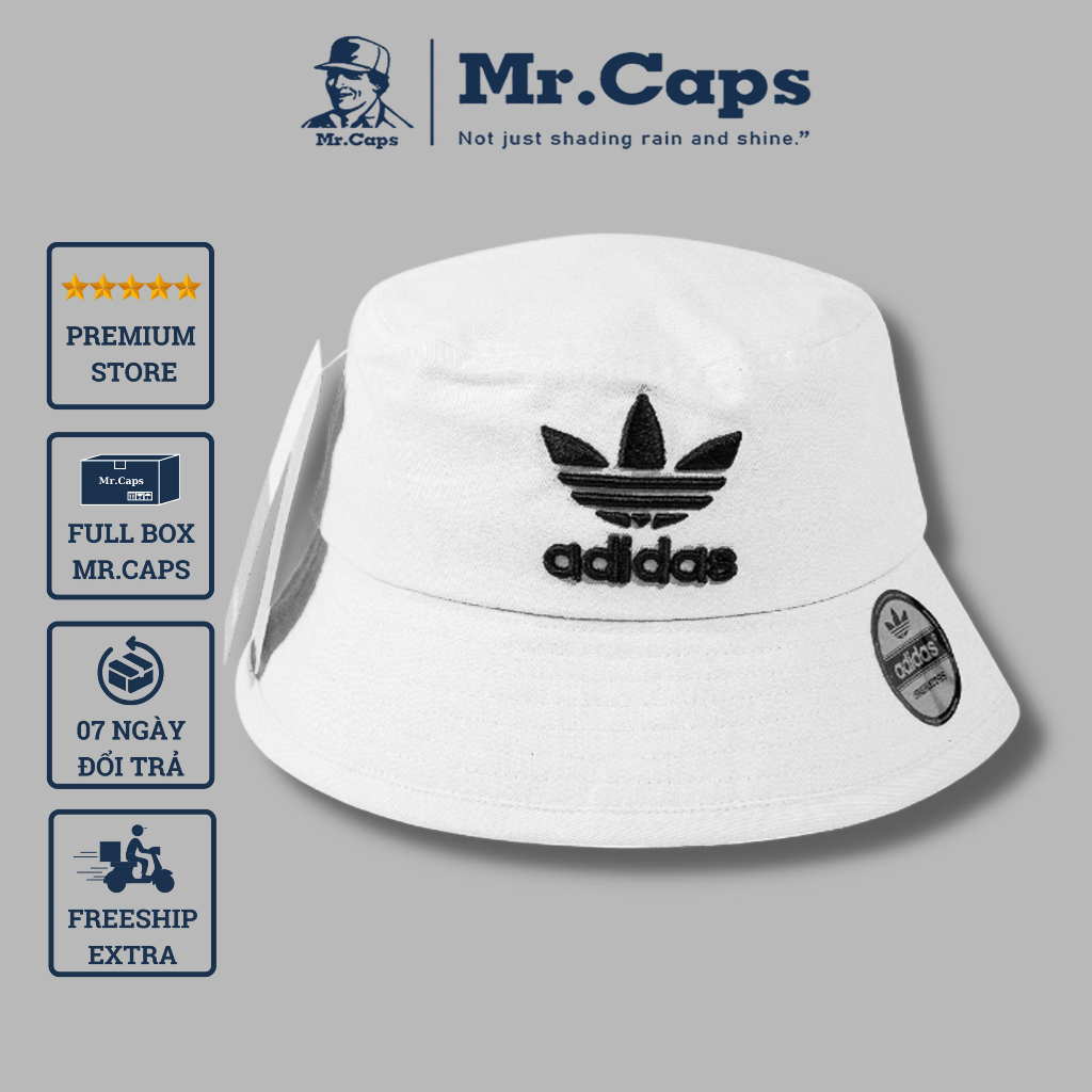 Nón bucket vành adidas vnxk - Mũ bo vành thời trang cao cấp phong cách thể thao form unisex FullBox Mrcap Store