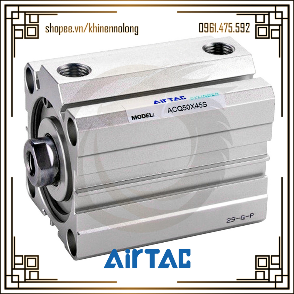 Xi Lanh Khí Nén ACQ50 x 10/15/20/25/30/40/50/75 S - SB AirTAC