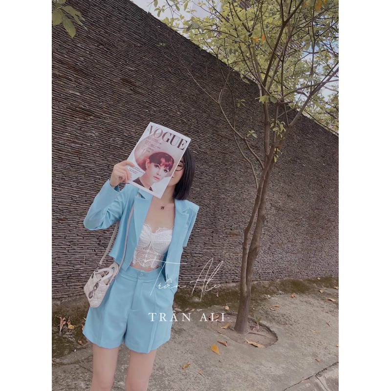 Set Áo Vét Kèm Quần Short Mẫu Mới Hè 2023 CC0012