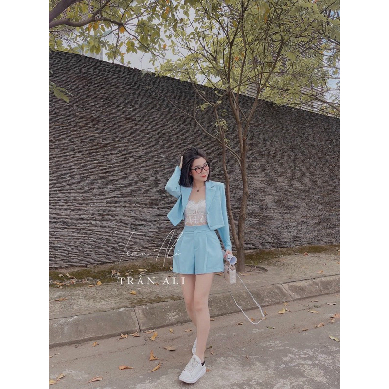 Set Áo Vét Kèm Quần Short Mẫu Mới Hè 2023 CC0012