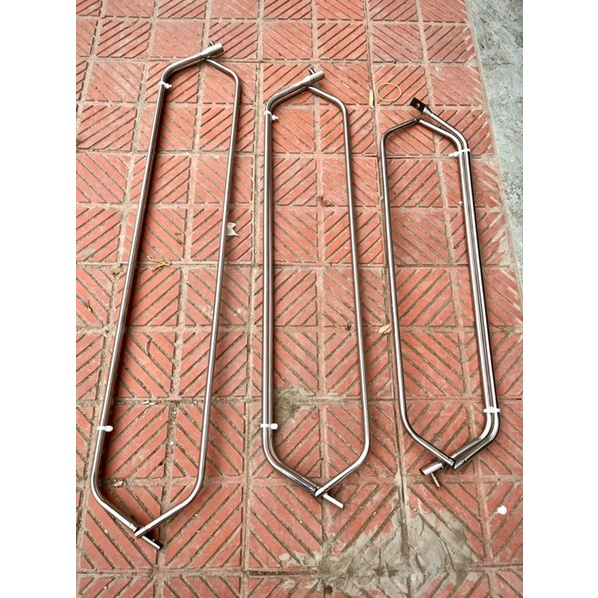 Vành Vợt Cá Inox, Vành Vợt Tam Giác Săn Hàng Siêu Bền Size 60,70,80cm Ren Ốc 8