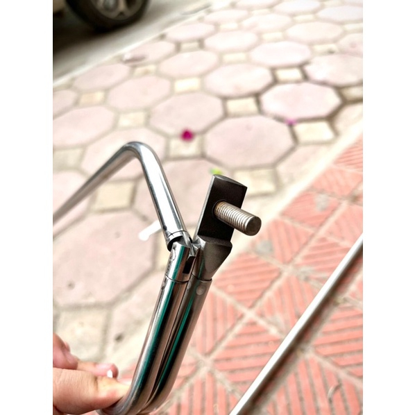 Vành Vợt Cá Inox, Vành Vợt Tam Giác Săn Hàng Siêu Bền Size 60,70,80cm Ren Ốc 8
