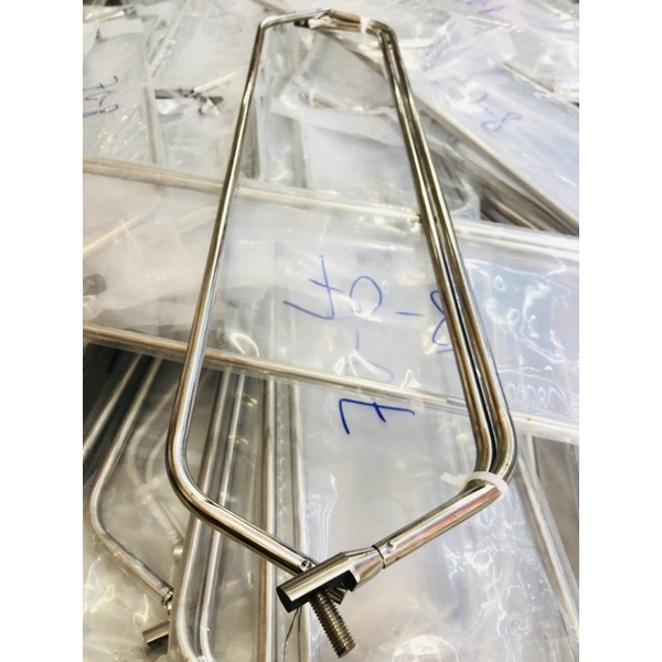 Vành Vợt Câu Cá Tam Giác Full Inox Các Cỡ Ren Ốc 8