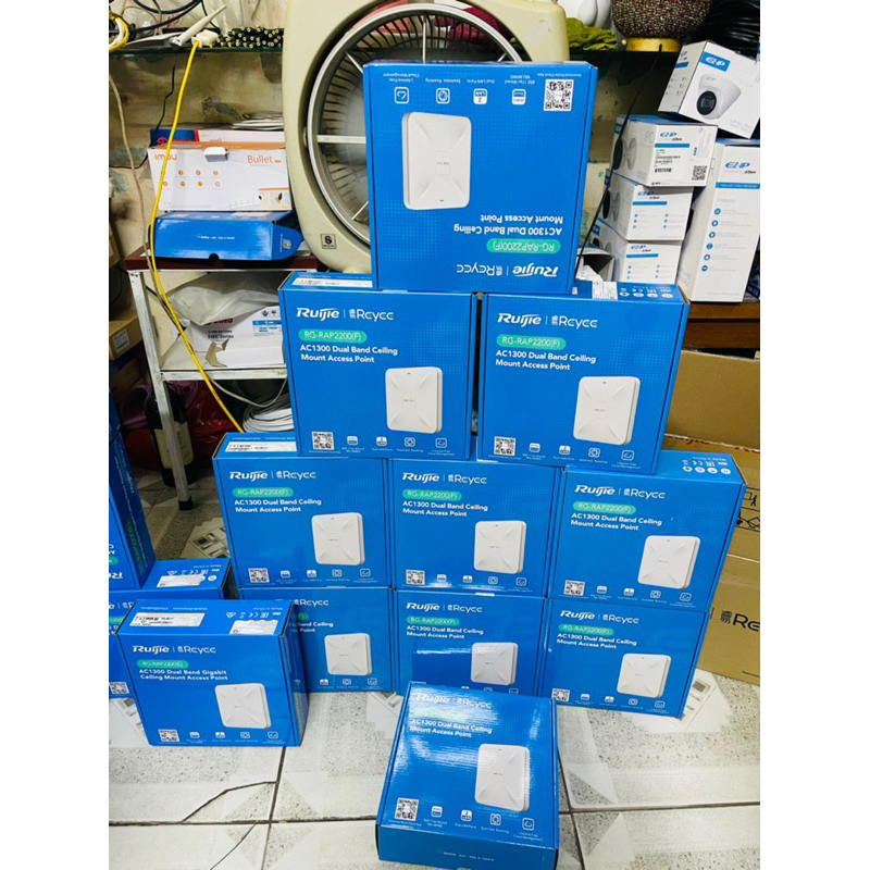 Bộ phát WiFi 6 Ruijie RG-RAP2260(E) Chuẩn AX tốc độ 3200Mbps