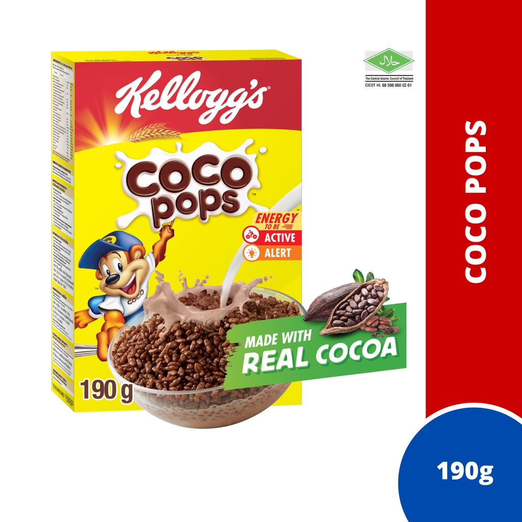 Bánh / Ngũ cốc ăn sáng Kellogg’s Coco Pops - Hộp 190/350g