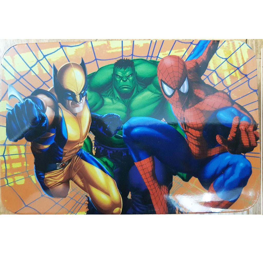 Tranh Ghép Hình Người Nhện Spider Man-Siêu Nhân 9 40 60 80 100 Mảnh, Xếp Hình Siêu Nhân