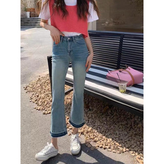 Quần Jean Nữ Ống Loe Lai Pha Màu Mã 3831