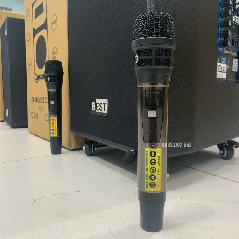 Loa Kéo Karaoke BEST    Chính hãng - Tặng 2 Micro Không Dây UHF