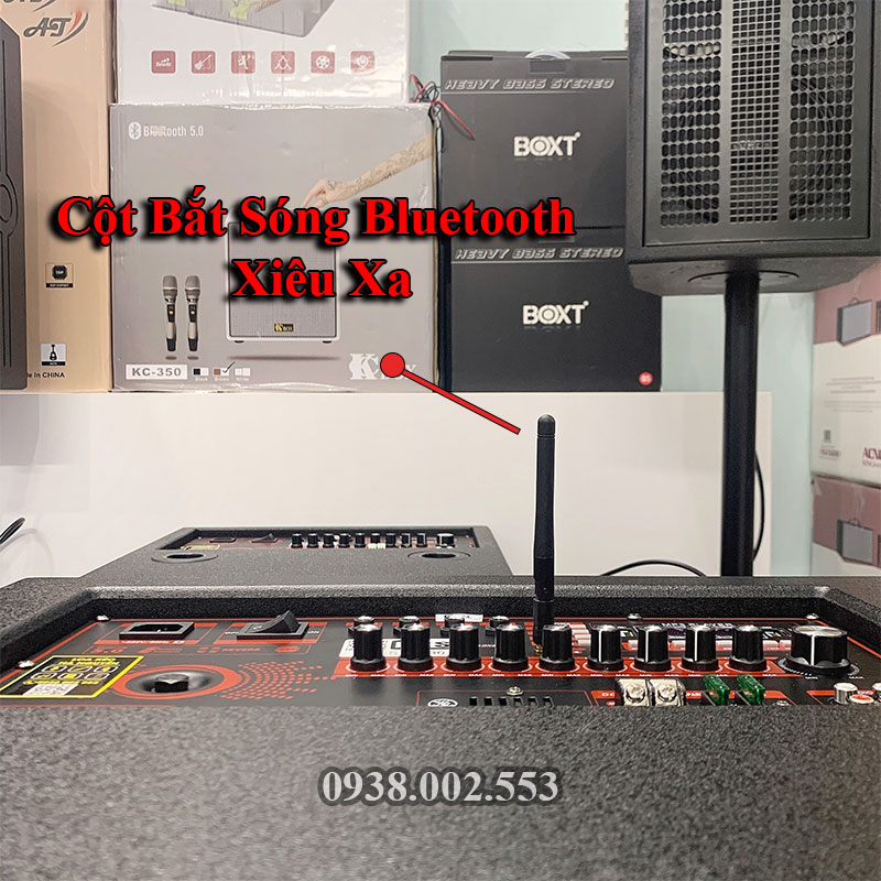 Loa Kéo Công Suất Lớn BEST   Tặng 2 Micro Không Dây UHF