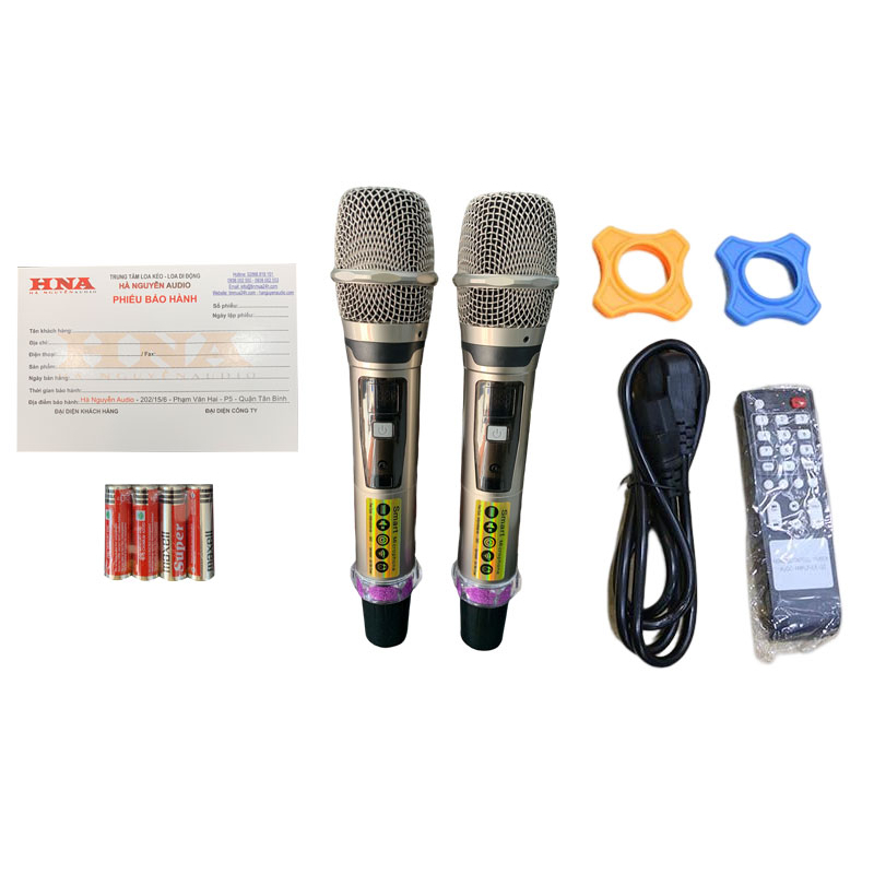 Loa Kéo Công Suất Lớn BEST   Tặng 2 Micro Không Dây UHF