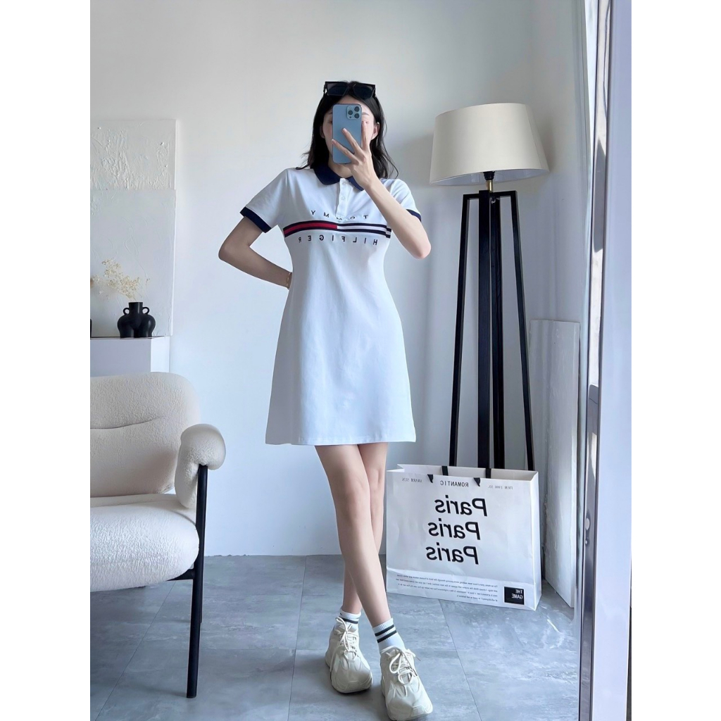 ĐẦM TOMMY hàng xuất - xịn - đẹp - mặc vào mát - tôn dáng ( lưu ý hàng đẹp xin nha )