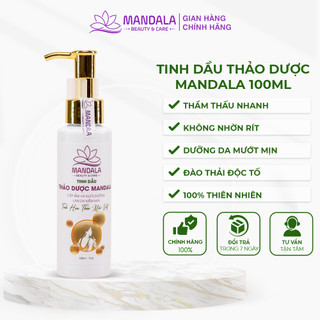 Tinh Dầu Thảo Dược Dưỡng Da Mandala 100ml Dưỡng Ẩm, Thẩm Thấu Nhanh, Không Gây Nhờn Da