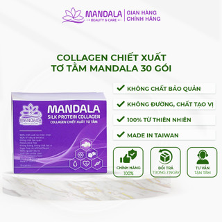 Collagen Chiết Xuất Tơ Tằm Mandala Tăng Sinh Collagen Giúp Da Sáng Mịn, Tóc Móng Chắc Khoẻ