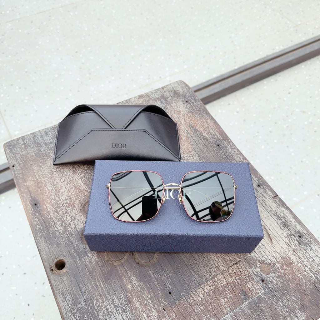 Kính mát Dior DiorStellaire1 gọng havana/gold, mắt xanh DiorStellaire1 J5G Gold