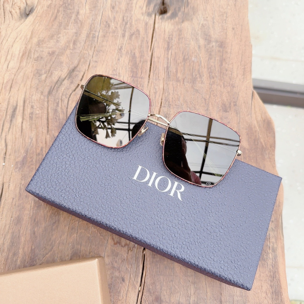 Kính mát Dior DiorStellaire1 gọng havana/gold, mắt xanh DiorStellaire1 J5G Gold