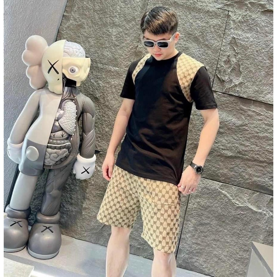 Bộ Hè Cao Cấp Áo Thun Tay Lỡ Phối Vai Di Or. Áo Phông Cotton Dày Dặn Dáng Chuẩn