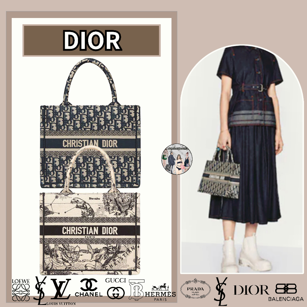 Dior/túi xách BOOK TOTE nhỏ/kiểu dáng mới nhất/đại lý thu mua hàng chính hãng/hàng giảm giá miễn thuế
