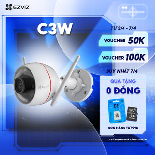 Camera WIFI Ngoài trời EZVIZ C3W-PRO 4MP, , Âm Thanh 2 Chiều, Đèn và Còi Báo Động, AI