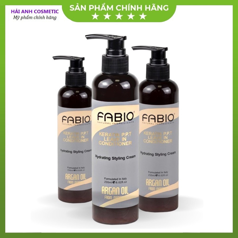 Gel giữ nếp tóc FABIO Argan Oil 235ml gel mềm dưỡng tóc tạo kiểu cho tóc xoăn