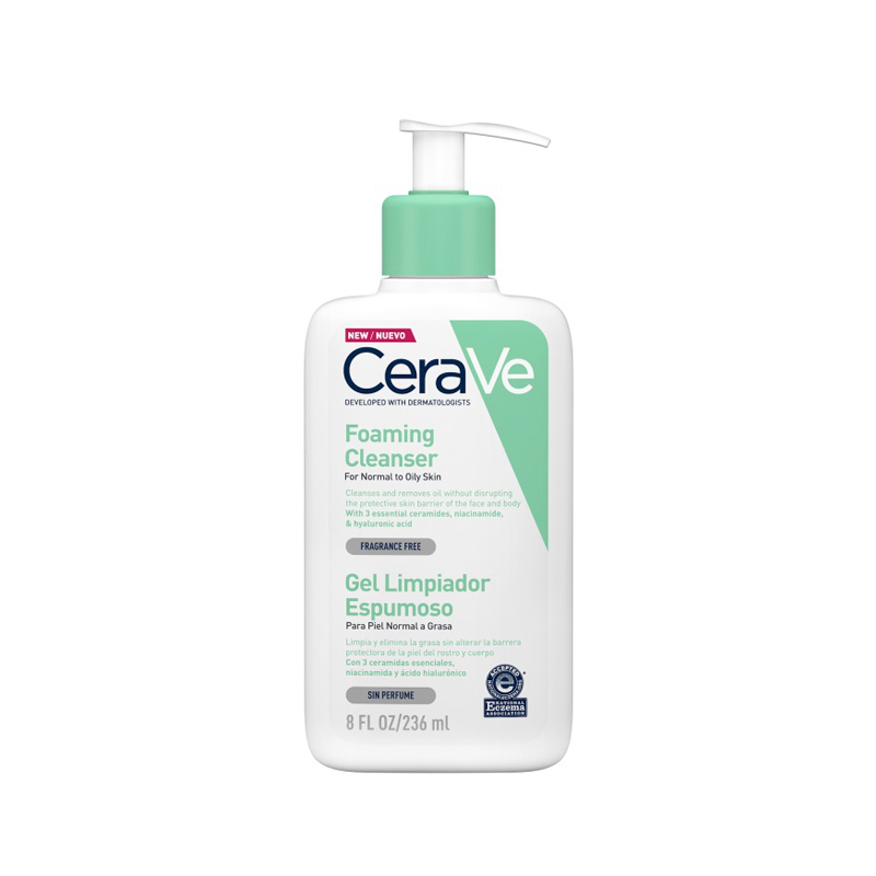 Sữa rửa mặt Cerave dành cho da dầu mụn da khô và da thường Dung tích 236ml chính hãng