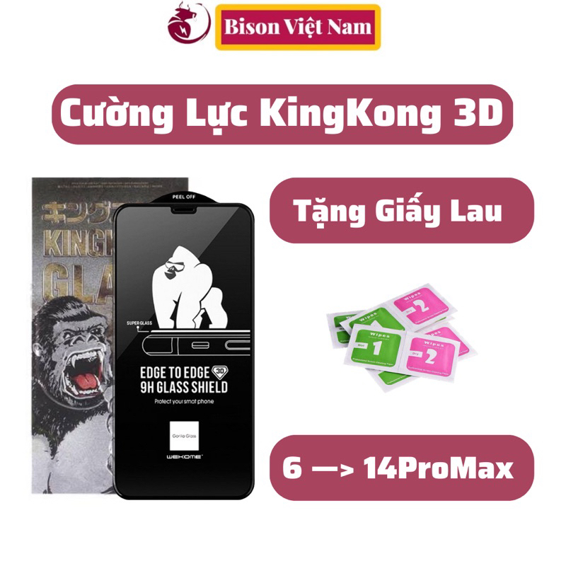 Cường Lực KingKong 3D Thường iPh 6 - 14ProMax