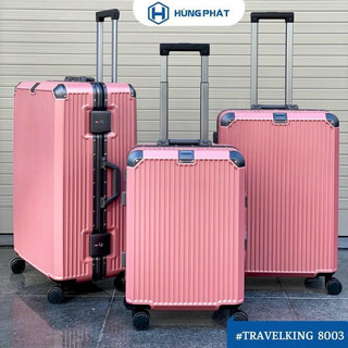 Vali Khung Nhôm TRAVELKING 8003 [PITAHITA] Vali chính hãng Hùng Phát khung nhôm khoá sập 8003