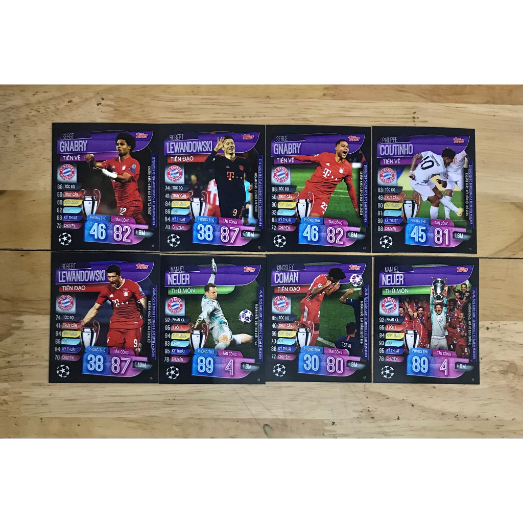 Album thẻ in Nhà Vô Địch Châu Âu Bayern Munchen 2020
