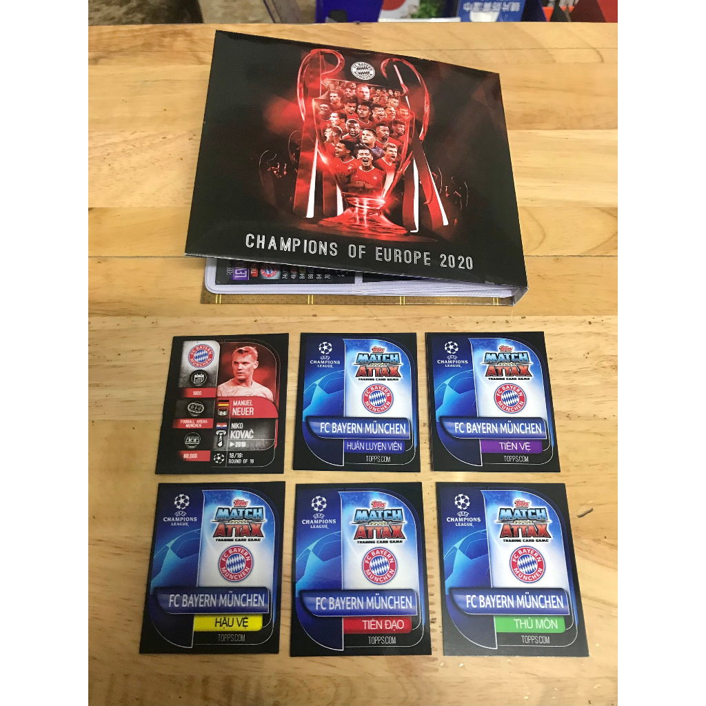 Album thẻ in Nhà Vô Địch Châu Âu Bayern Munchen 2020