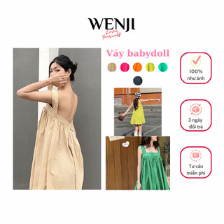 [ ẢNH THẬT] Váy BABYDOLL đầm babydoll nữ Mùa Hè WENJI, có Kèm Quần, hợp đi chơi, đi biển  cực xinh
