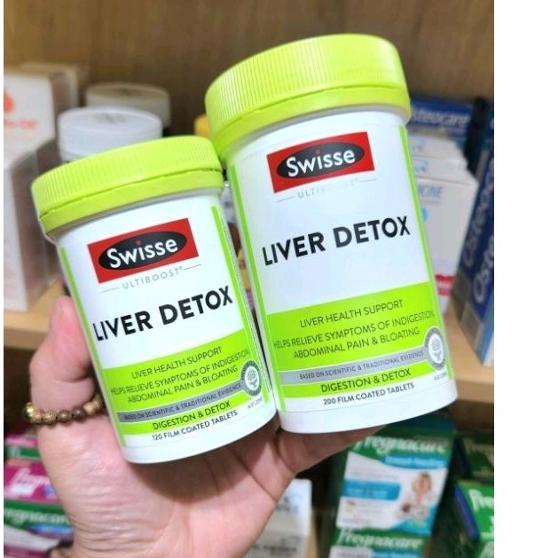 Viên uống Giải Độc Gan Swisse Ultiboost Liver Detox 120v, 200v - Úc