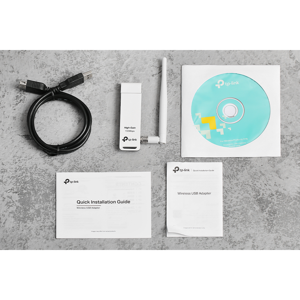 USB Wifi TP-Link TL-WN722N  tốc độ cao thu sóng 5Ghz Laptop PC máy bàn - TPLink t2u plus Bảo Hành 2 năm Shopcom