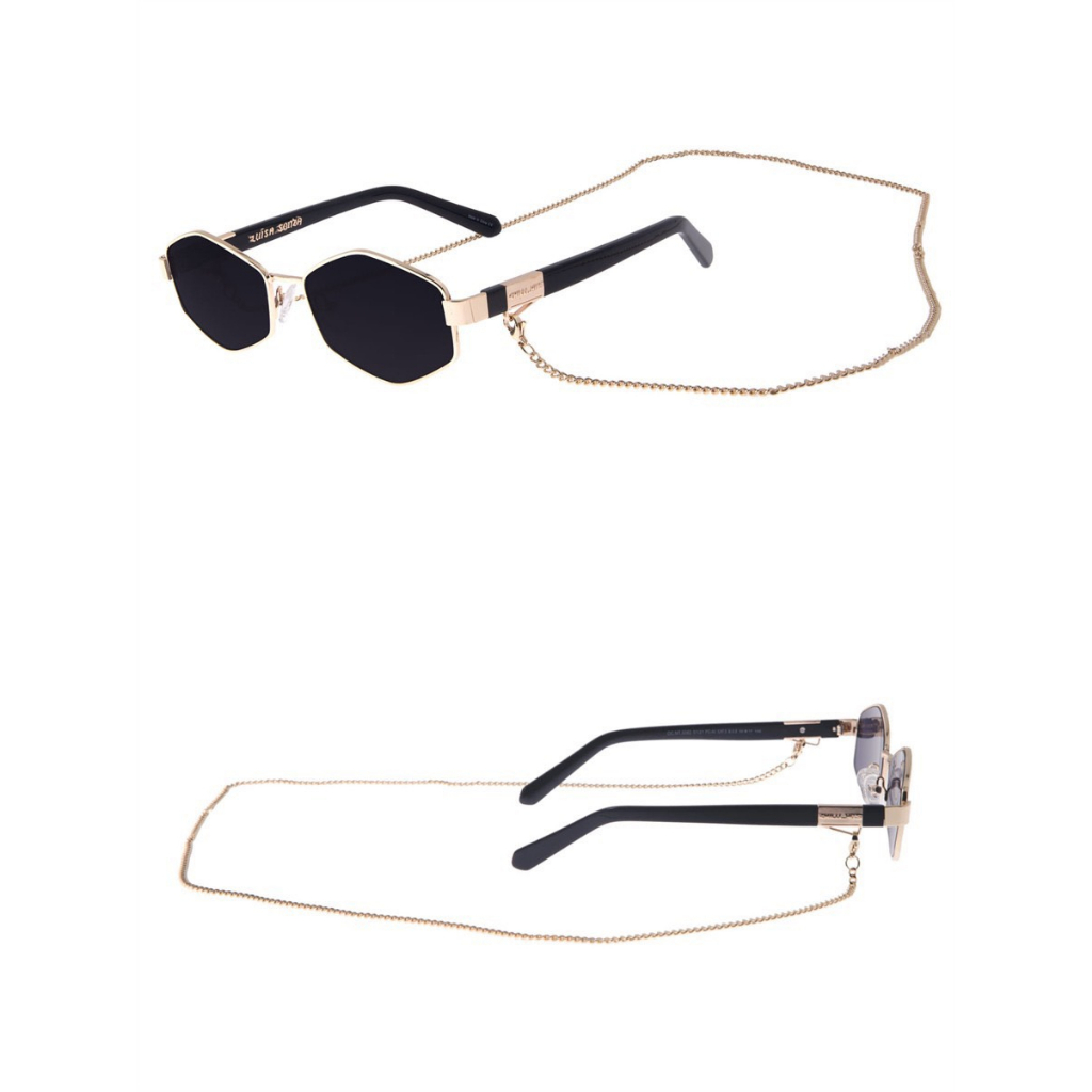 Kính mát hình lục giác phong cách Retro thời trang