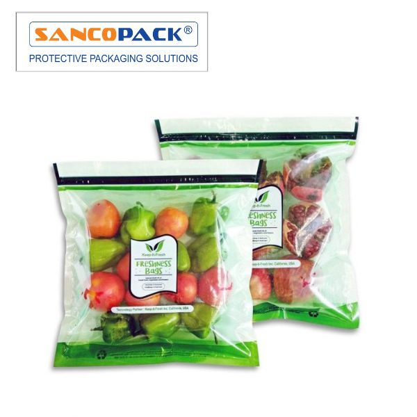 SET 20 Cái Bao ZIP MAP Chống Hư hỏng Trái Cây Rau Củ ZIP FRESHNESS BAGS KIF