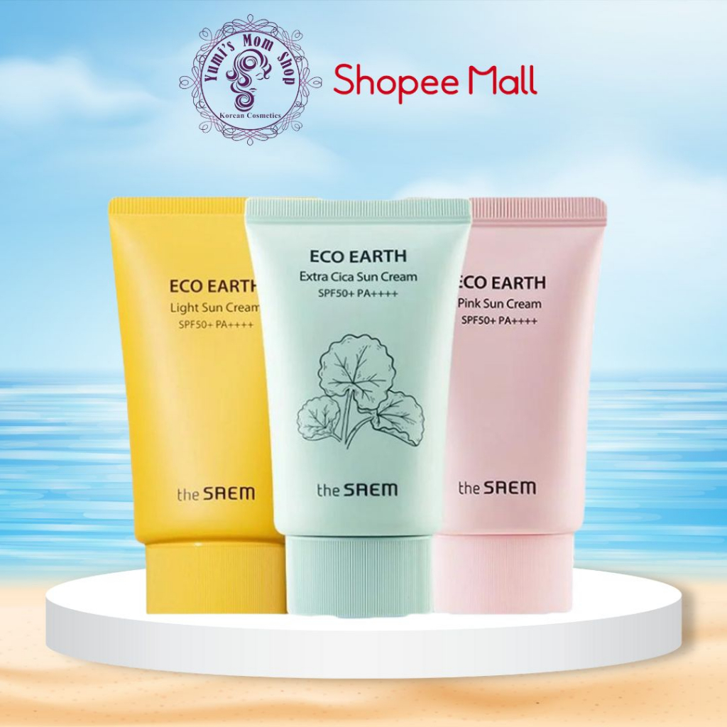 Mẫu mới kem Chống Nắng The SAEM Eco Earth Power Sun Cream EX SPF50+ PA+++ 50ml