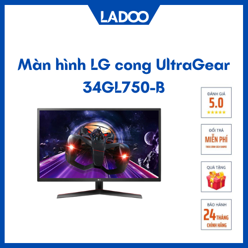 Màn hình LG cong UltraGear 34GL750-B 34 inch(WFHD| IPS| 144Hz| HDMI+DP)- BH chính hãng 24 tháng
