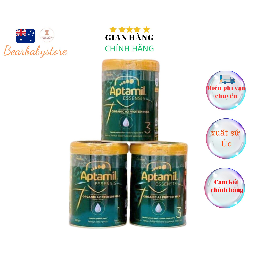 Sữa Aptamil Essensis xanh của Úc ( hộp 900g)