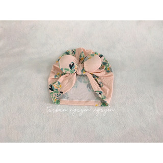 Mũ cho bé: màu cam chất liệu cotton lụa