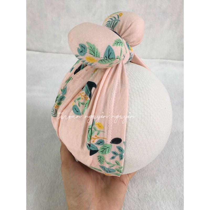 Mũ cho bé: màu cam chất liệu cotton lụa