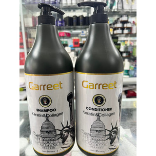Cặp dầu gội xả siêu mềm mượt garreet keratin collagen 2000ml x2