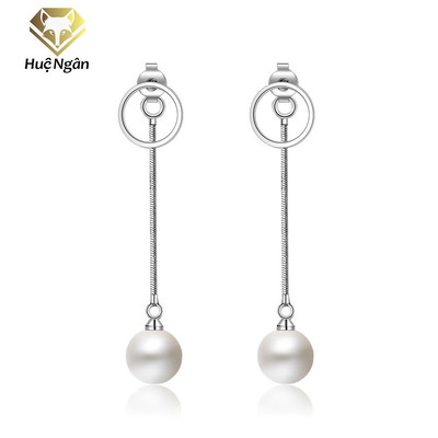 Bông tai dáng dài bạc S925 Huệ Ngân RYE141008