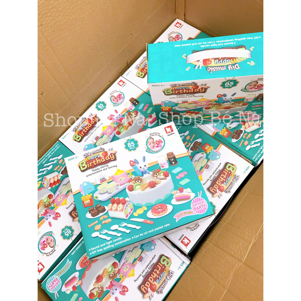 Đồ chơi bánh kem sinh nhật cho bé, thỏa sức sáng tạo, đồ chơi trẻ em, Shopbena